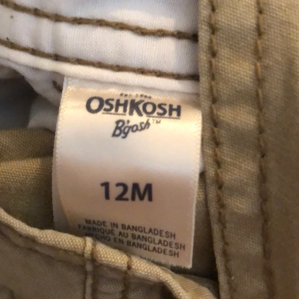 Oshkosh B'Gosh Khaki Overalls 12 months